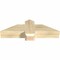 Ekena Millwork Eugene Rough Sawn Timber Gable Bracket, Douglas Fir, 36"W x 10"H x 6"D x 6"F, 7/12 Pitch GBW036X10X0606EUG00RDF - alternate 5